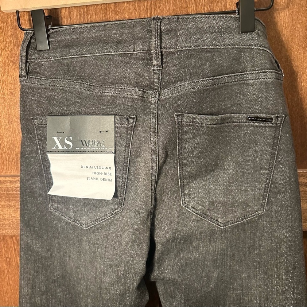 White House Black Market Faded Black High Rise Jeans - Picture 4 of 5